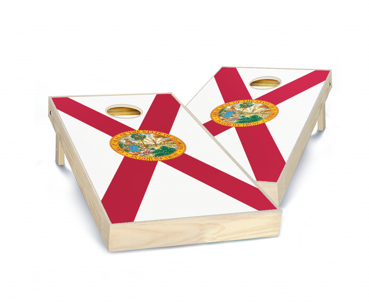 "Florida Flag" Cornhole Boards