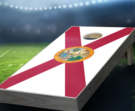 "Florida Flag" Cornhole Boards