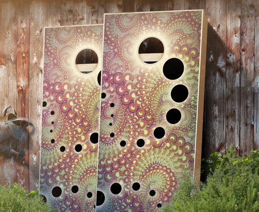 "Fractal Shift" Cornhole Boards