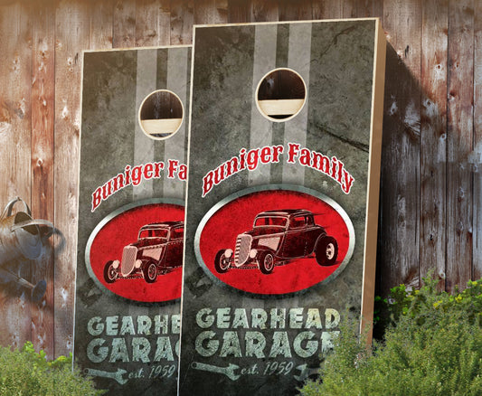 "Garage" Cornhole Boards