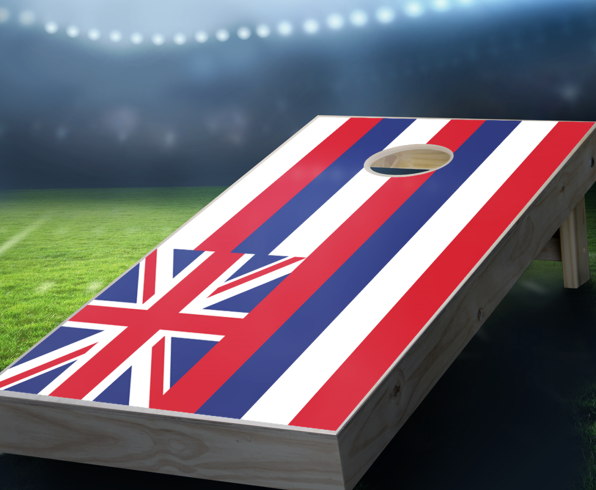"Hawaii Flag" Cornhole Boards