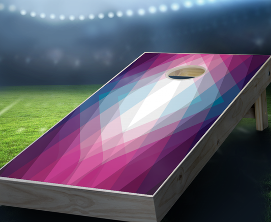 "Magenta Crystal" Cornhole Boards