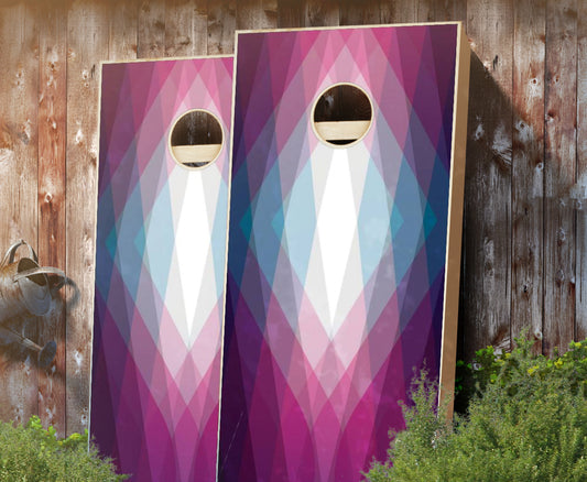 "Magenta Crystal" Cornhole Boards