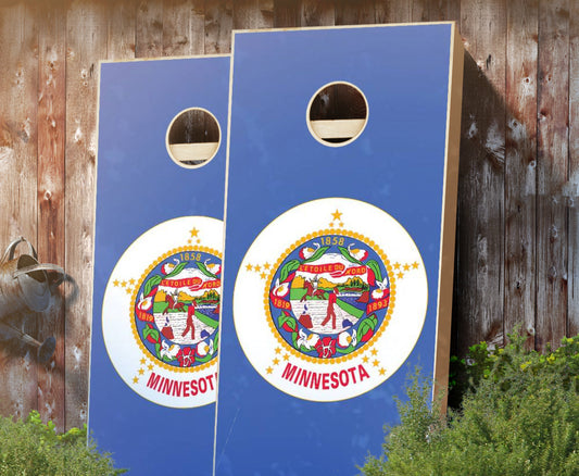 "Minnesota Flag" Cornhole Boards