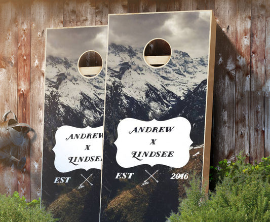 "Mountain" Cornhole Boards