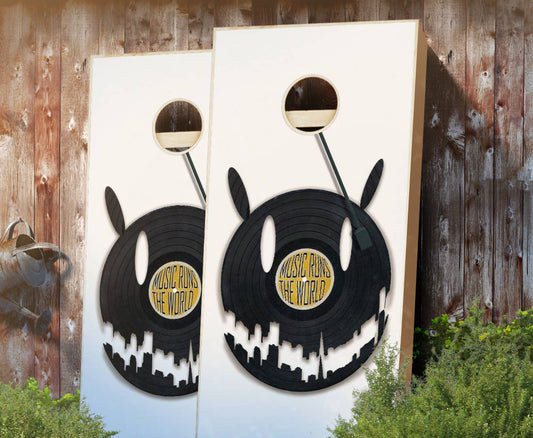 "Music World" Cornhole Boards