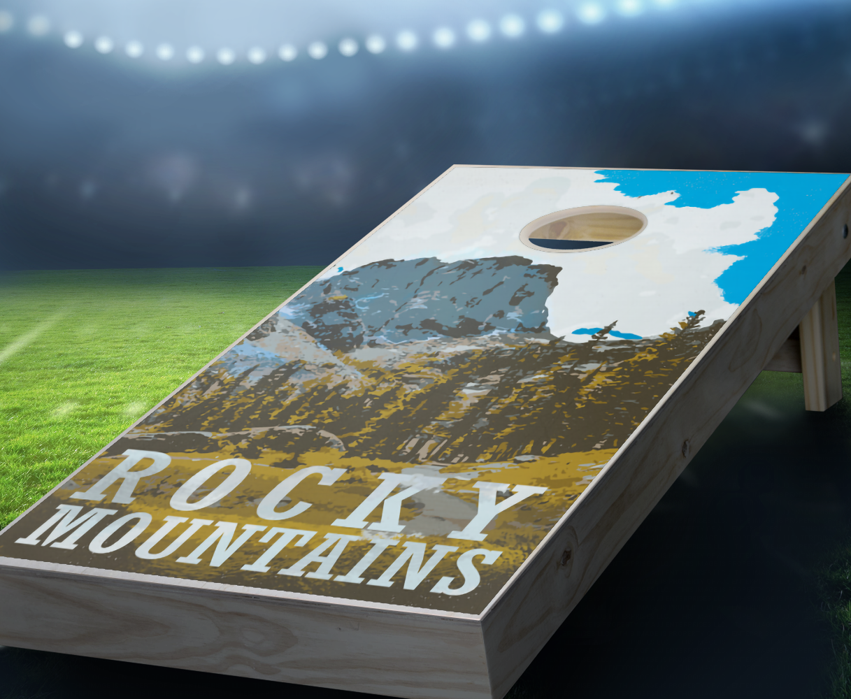 "Rocky Mountains" National Park Cornhole Boards