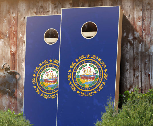 "New Hampshire Flag" Cornhole Boards