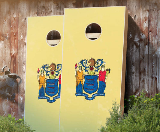 "New Jersey Flag" Cornhole Boards