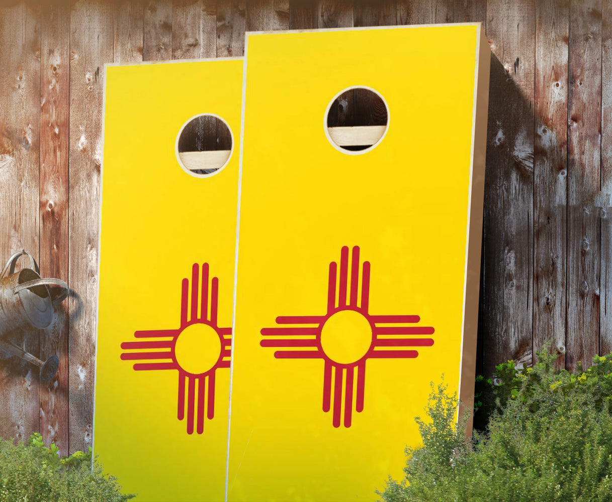 "New Mexico Flag" Cornhole Boards