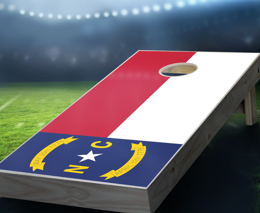 "North Carolina Flag" Cornhole Boards