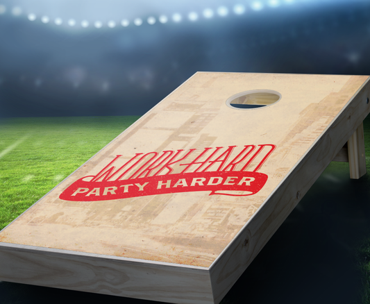 "Party Harder" Cornhole Boards