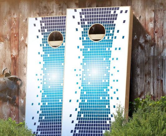 "Pixel Warp" Cornhole Boards