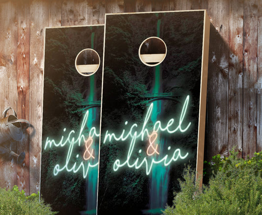 "Rainforest" Cornhole Boards