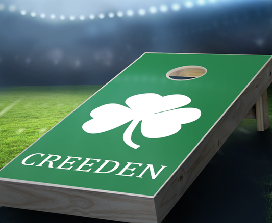 "Shamrock" Cornhole Boards