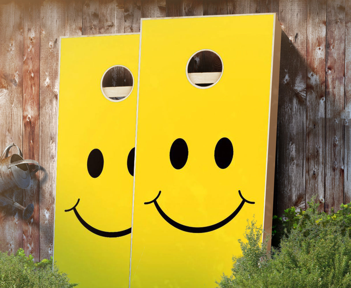 "Smiley" Cornhole Boards