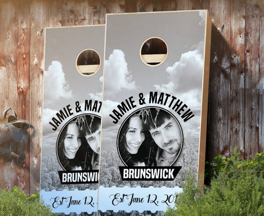 "Southern Statement" Personalized Wedding Cornhole Boards