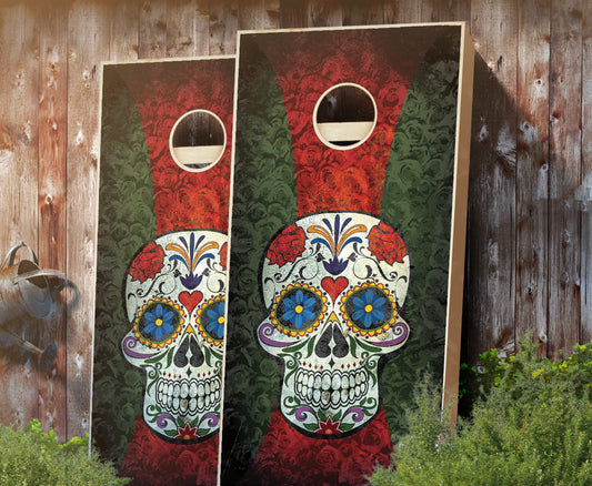 "Sugar Skull" Cornhole Boards