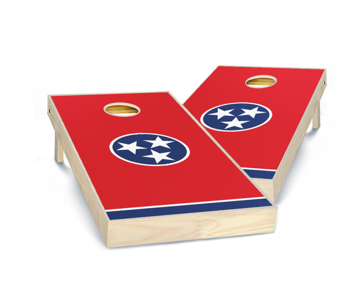 "Tennessee Flag" Cornhole Boards