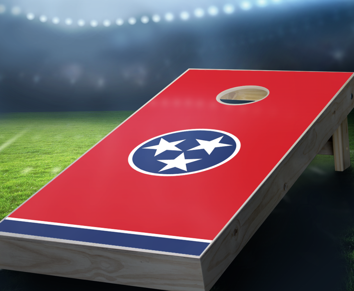 "Tennessee Flag" Cornhole Boards