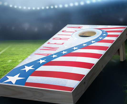 "USA Shooting Star" Cornhole Boards