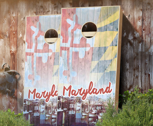 "Vintage Maryland" Cornhole Boards