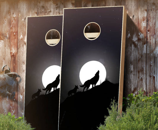 "Wolf" Cornhole Boards