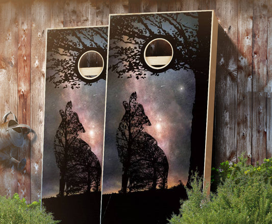 "Wolf Woods" Cornhole Boards