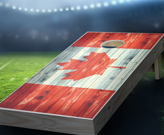 "Canada Distressed Flag" Cornhole Boards