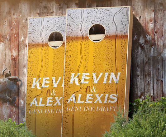 "Genuine Draft" Cornhole Boards