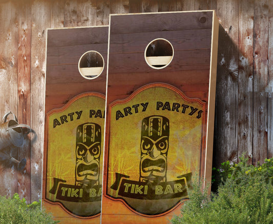 "Tiki Bar" Cornhole Boards