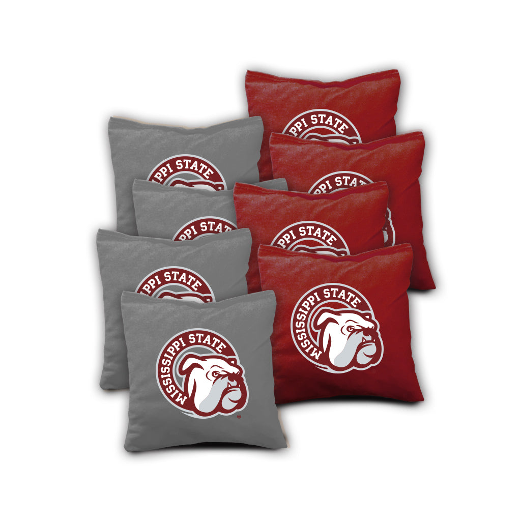 Set of 8 Mississippi State Cornhole Bags