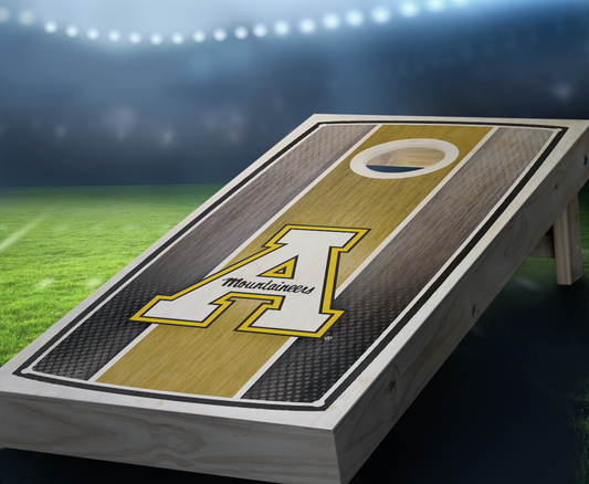 "Appalachian State Stained Stripe" Cornhole Boards