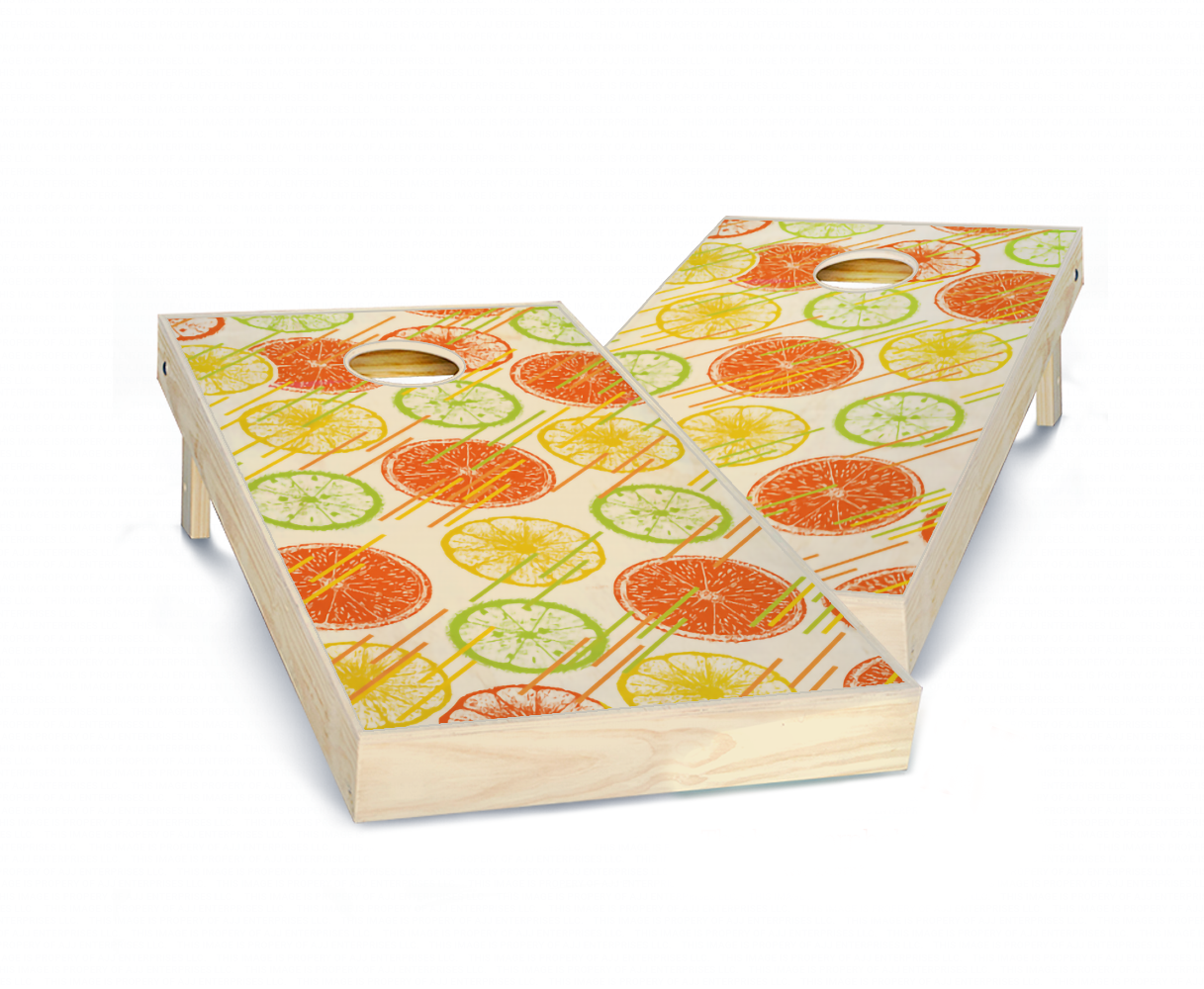 "Citrus" Stained Cornhole Boards