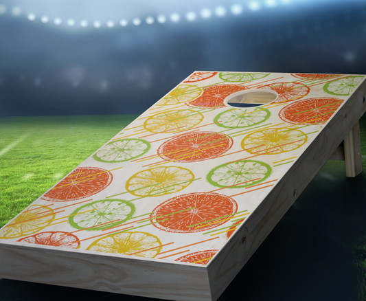 "Citrus" Stained Cornhole Boards