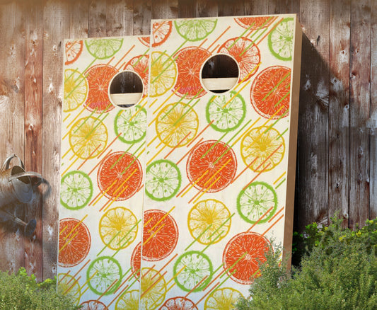 "Citrus" Stained Cornhole Boards