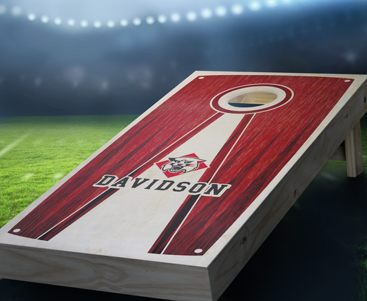 "Davidson Stained Pyramid" Cornhole Boards