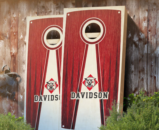 "Davidson Stained Pyramid" Cornhole Boards