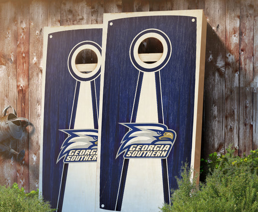 : Georgia Southern Eagles Swoosh Themed Cornhole Wraps Board Set Bean  Bag Toss + 8 ACA Regulation Bags ~ Made in The USA : Sports & Outdoors