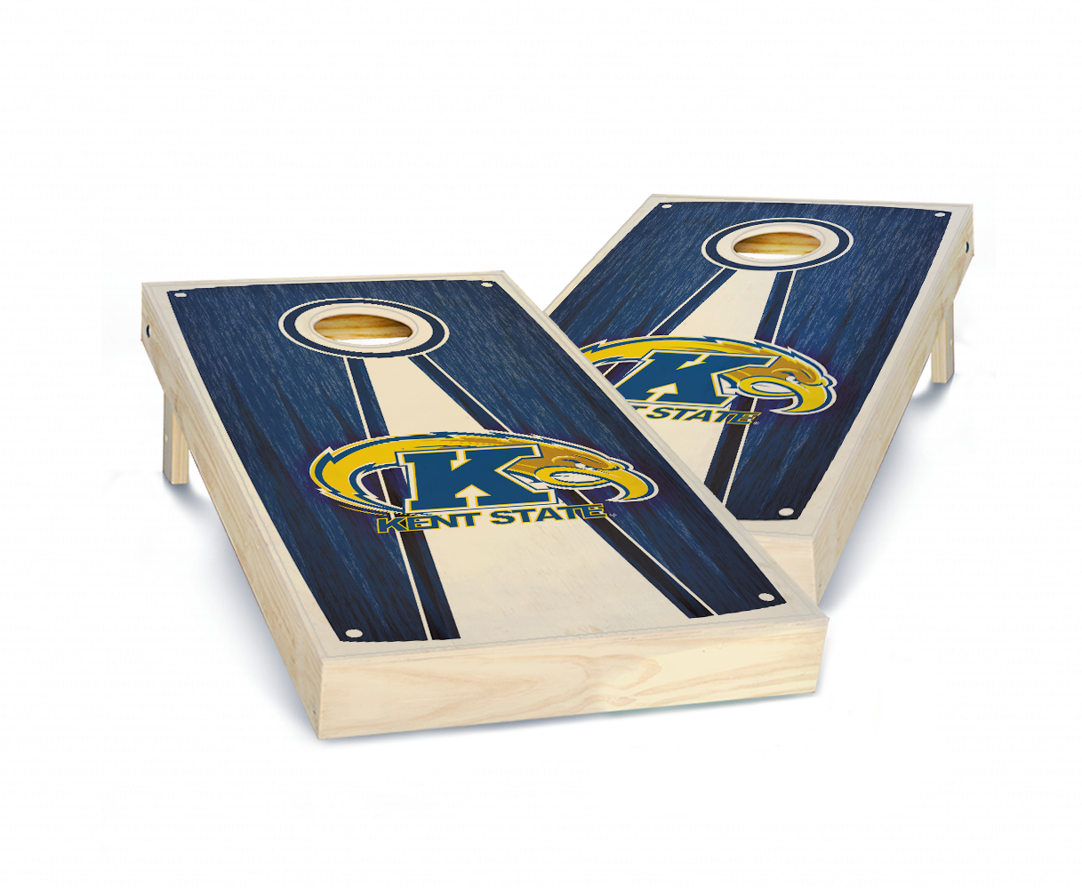 "Kent State Stained Pyramid" Cornhole Boards