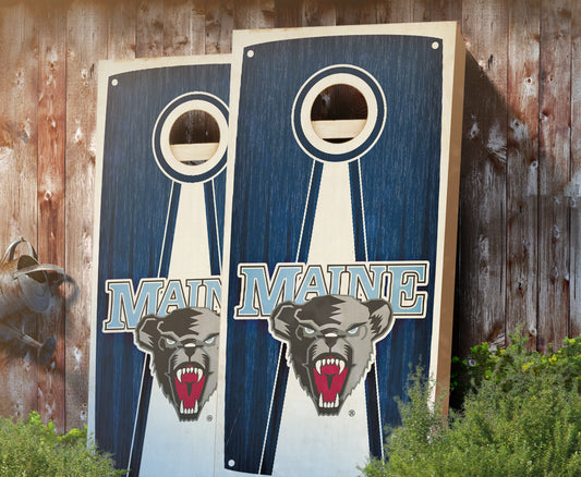 "Maine Stained Pyramid" Cornhole Boards