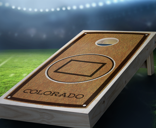 "Colorado" State Stained Cornhole Board