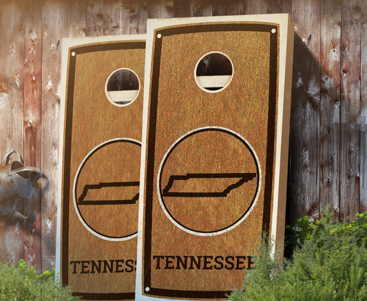 "Tennessee" State Stained Cornhole Board