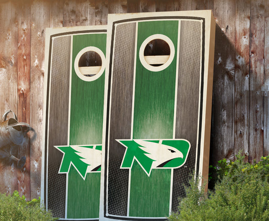 "North Dakota Stained Stripe" Cornhole Boards