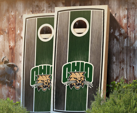 "Ohio Stained Stripe" Cornhole Boards