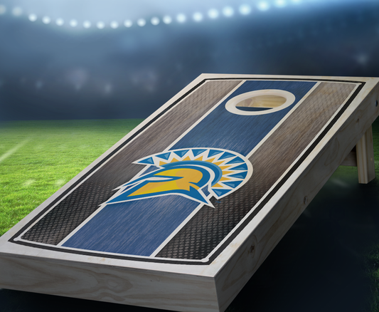 "San Jose State Stained Stripe" Cornhole Boards