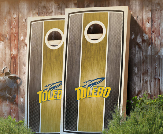 "Toledo Stained Stripe" Cornhole Boards