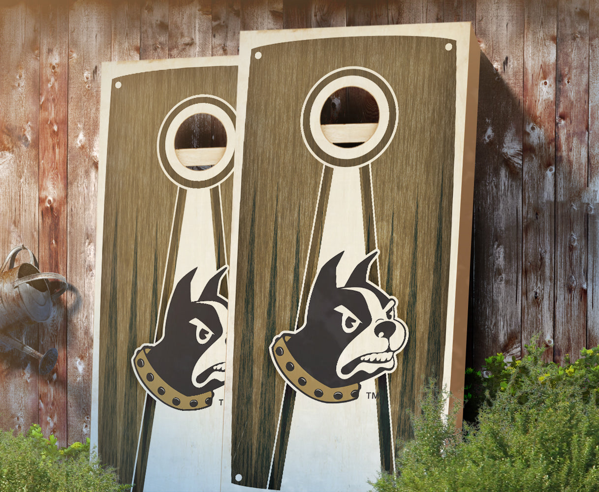 "Wofford Stained Pyramid" Cornhole Boards