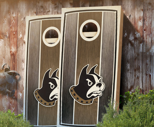 "Wofford Stained Stripe" Cornhole Boards