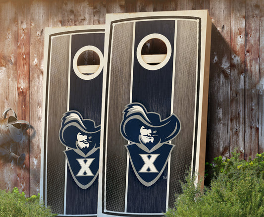 "Xavier Stained Stripe" Cornhole Boards